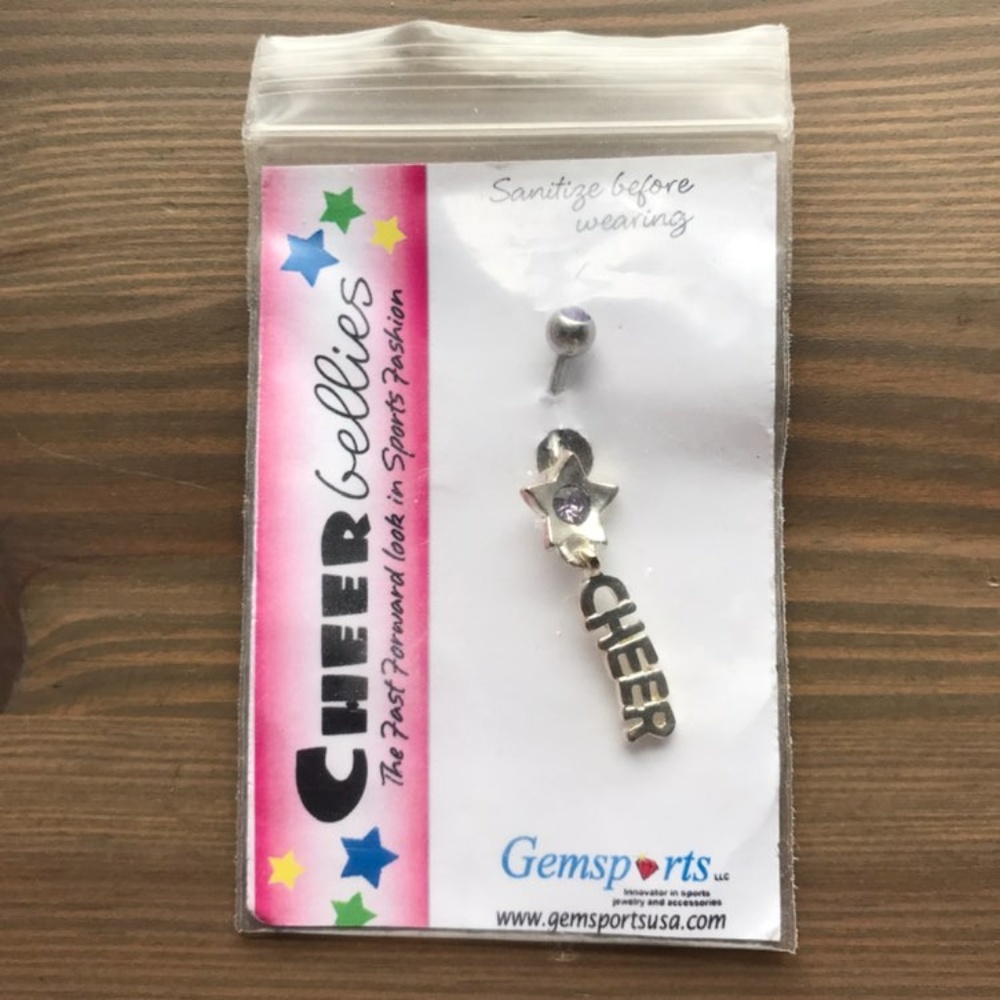 📣Cheer Belly Button Ring 📣 - Picture 3 of 3